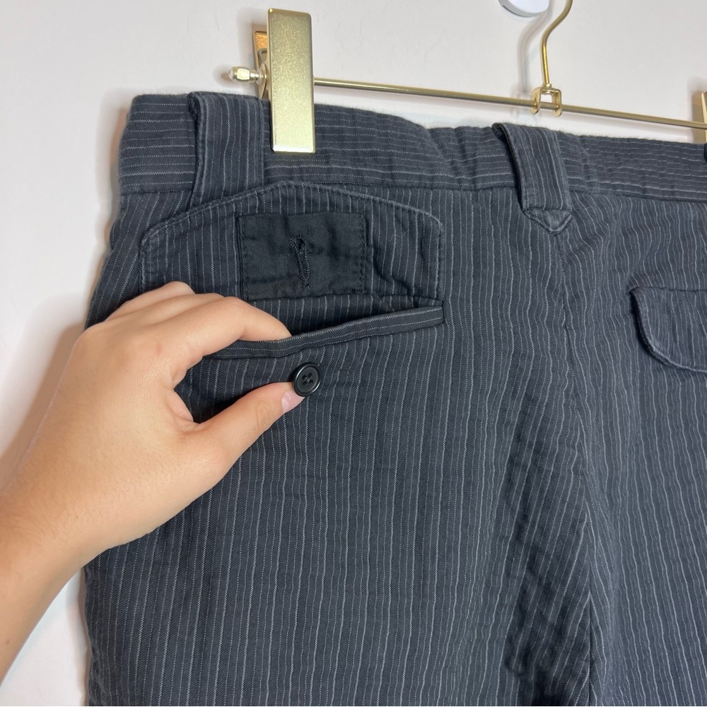 John Varvatos Navy Pinstripe Pants - Picture 4 of 8